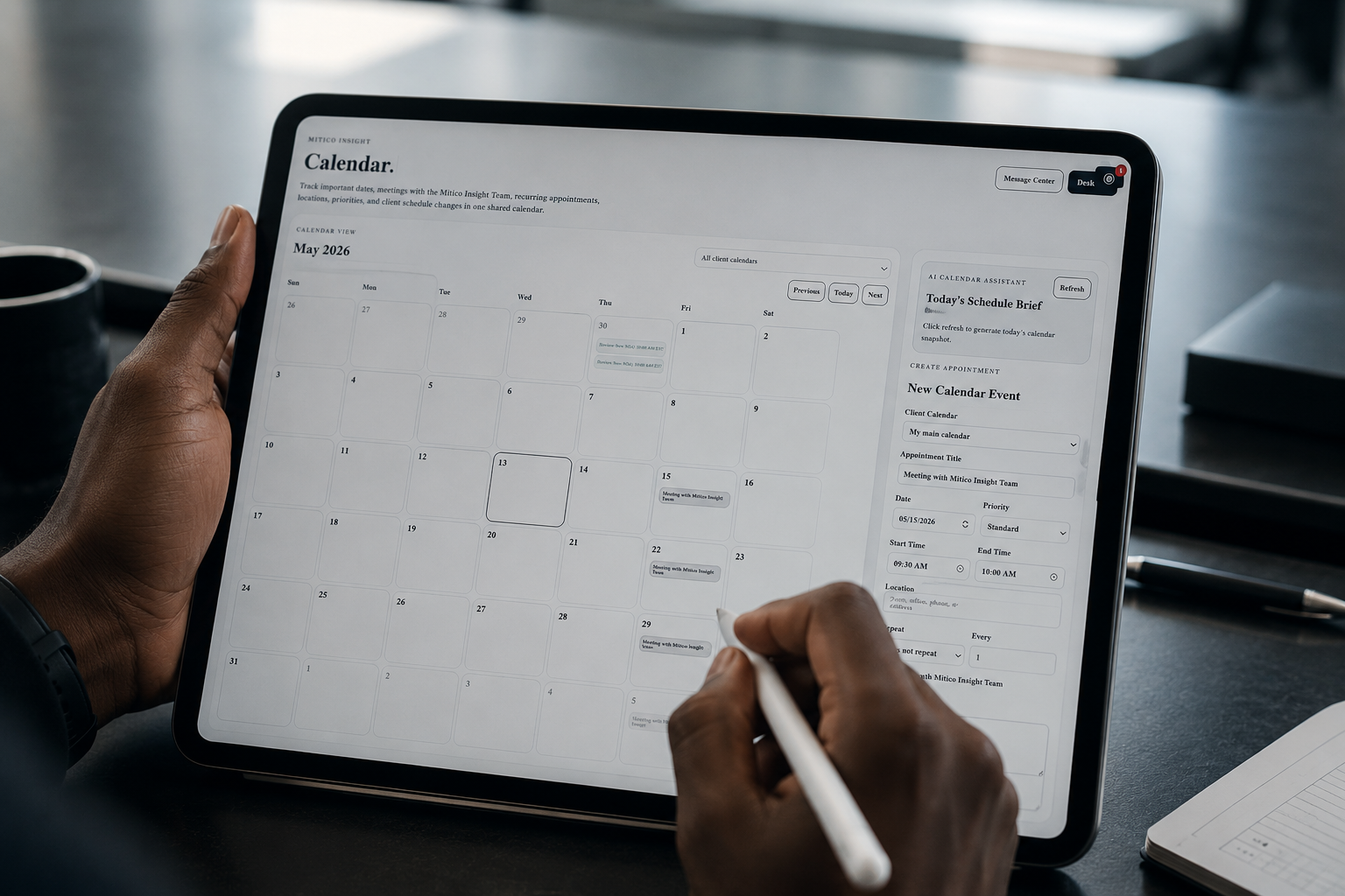 Calendar & Scheduling.